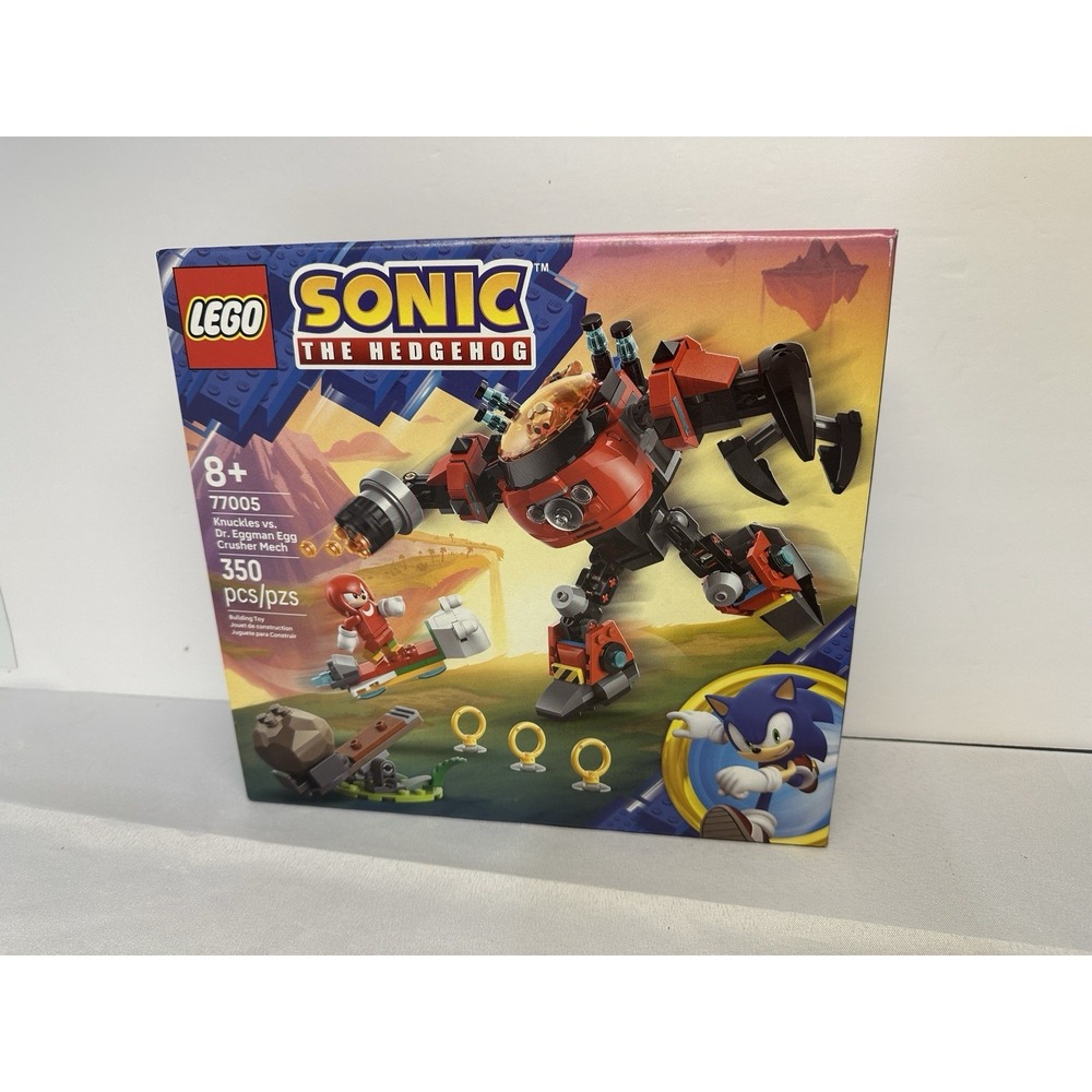 LEGO Sonic The Hedgehog Knuckles vs. Dr. Eggman Egg Crusher Mech Building *READ*